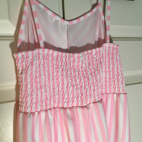 Pink and White Striped Sundress - Picture 4 of 4